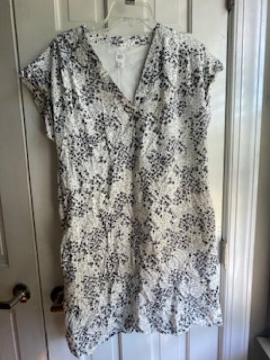 GAP Dresses & Skirts - GAP White/Navy, floral dress, hits at the knee